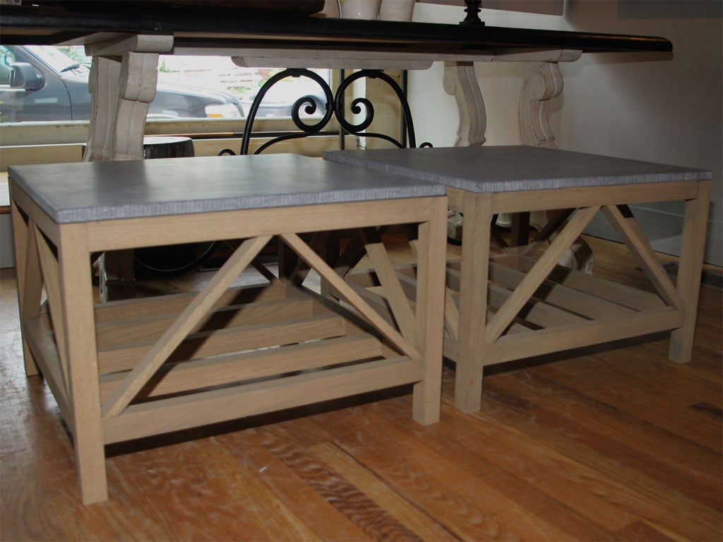Bluestone and Oak Coffee Table