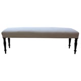19th Century Upholstered Bench