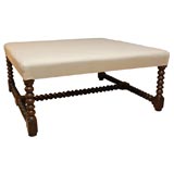 Large Square Upholstered Coffee Table