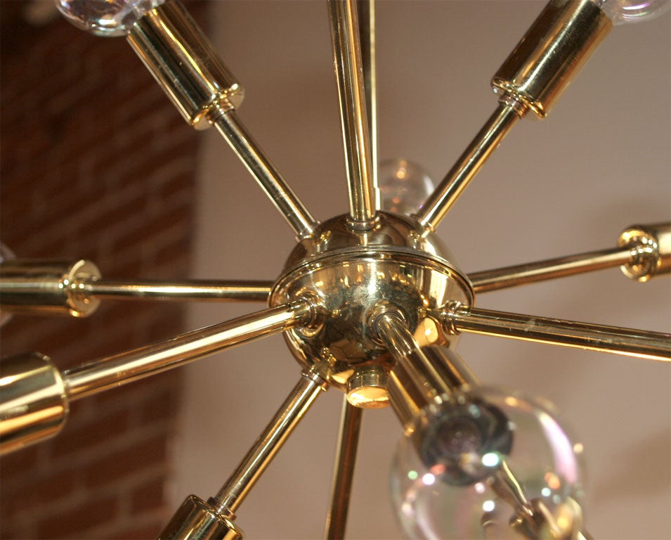 Brass Sputnick Chandelier 3