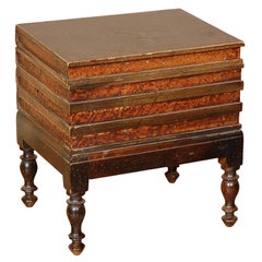 Antique 19th Century English Book Form Chest