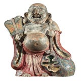 Antique Large Japanese Earthenware Figure of Hotei