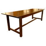 Large 8 Foot Long Wood Dining Table