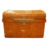 Turn-of-the-Century Painted Metal Trunk