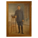 Very Large Painting of a French Soldier, signed 1911 Very Large Painting of a French Soldier, signed 1911