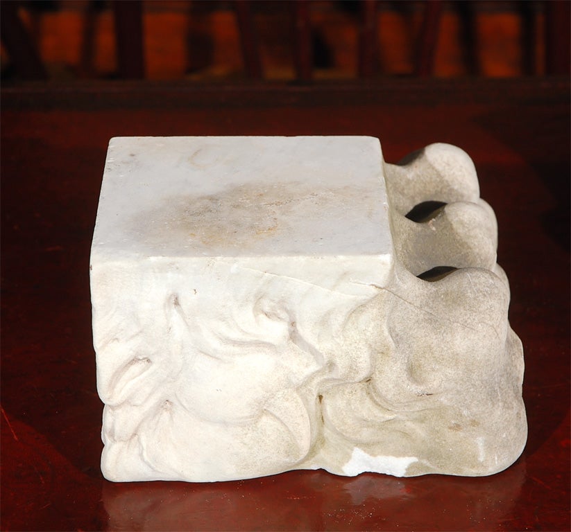 19th Century A Pair of Carved Marble Lion Paws, Circa 1820