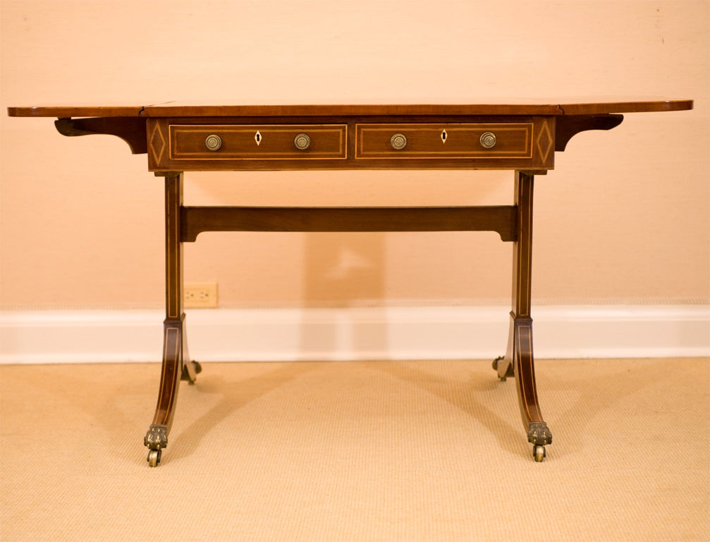 Antique Regency Sheraton Sofa Table