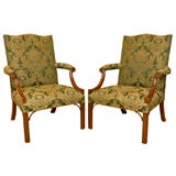 Pair  of antique Gainsborough  Chairs