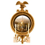 Antique  Regency Convex Mirror