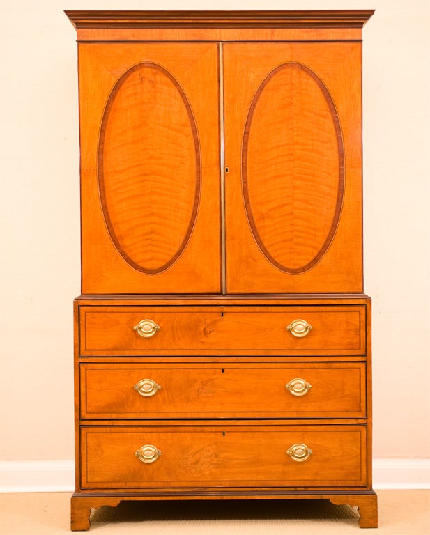 Sheraton period Linen Press