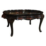 Vintage French Tray Top Cocktail Table