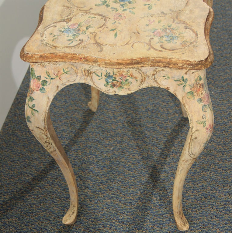 Italian Painted and Distressed Side Table 4