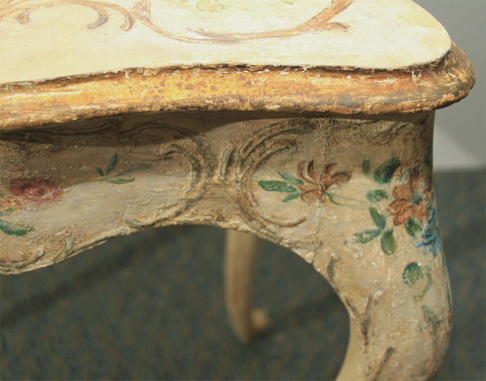 Italian Painted and Distressed Side Table 5