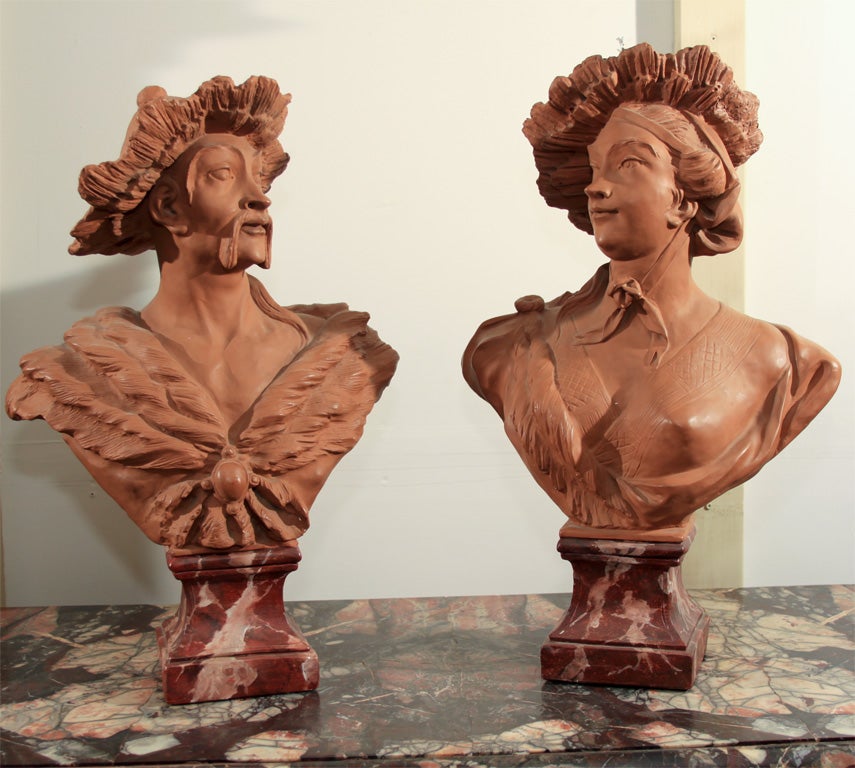 Pair-Malabar Chinoiserie Figures