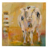 "Milky Cow" original acrylic on canvas by Amy Dixon