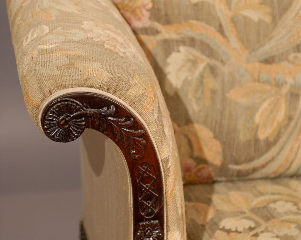 Chippendale Style Mahogany Camelback Sofa ca. 1890 3