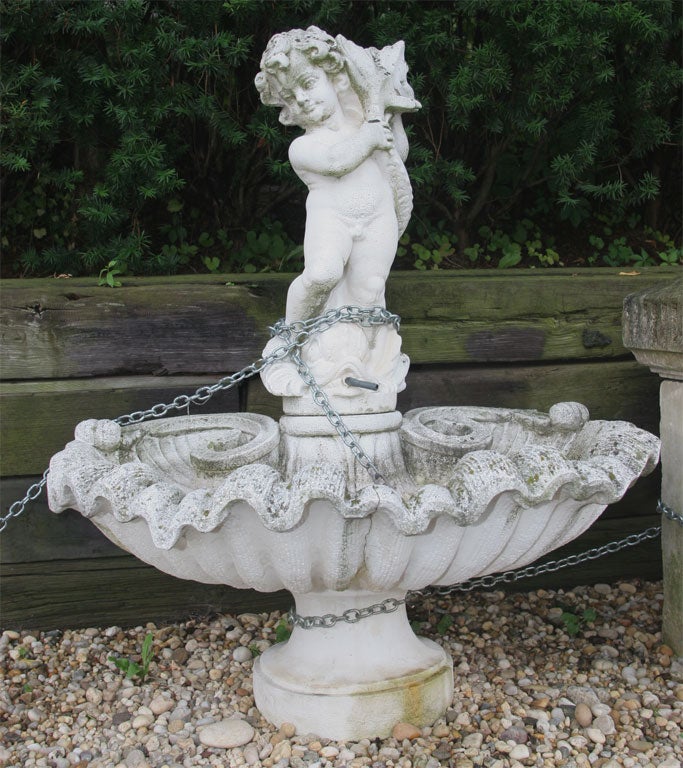 Stone Garden Fountain For Sale at 1stdibs