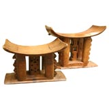 Pair of Ashanti Stools