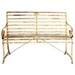 Classic Wrought Iron Garden Bench 3