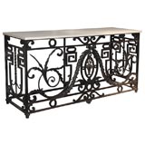 Cast Iron Balcony, Now Modified as a Console