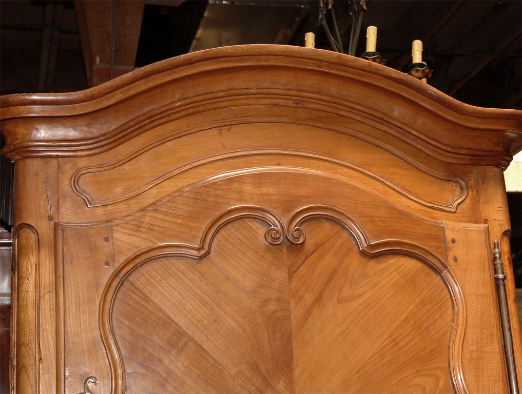 French Louis XV style cherry bonnetiere For Sale