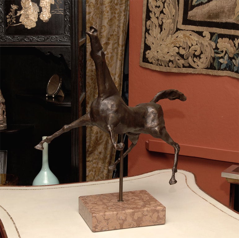 A 20th Century Bronze Horse, unsigned 1