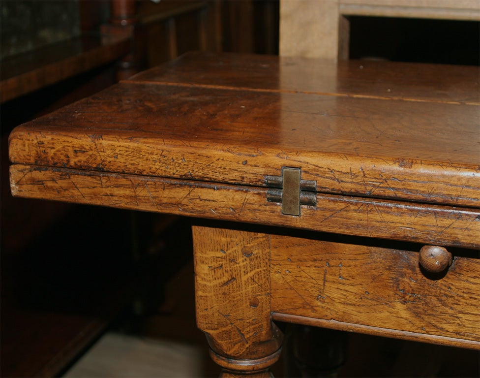 Flip Top Trestle Table at 1stDibs