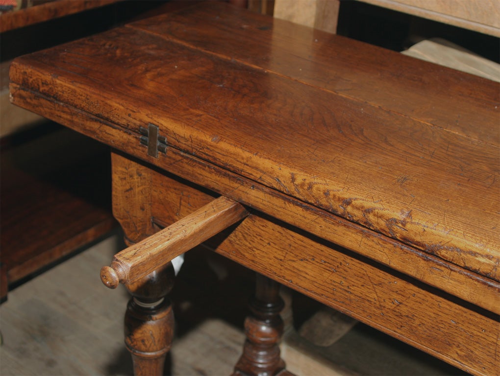 Flip Top Trestle Table at 1stDibs