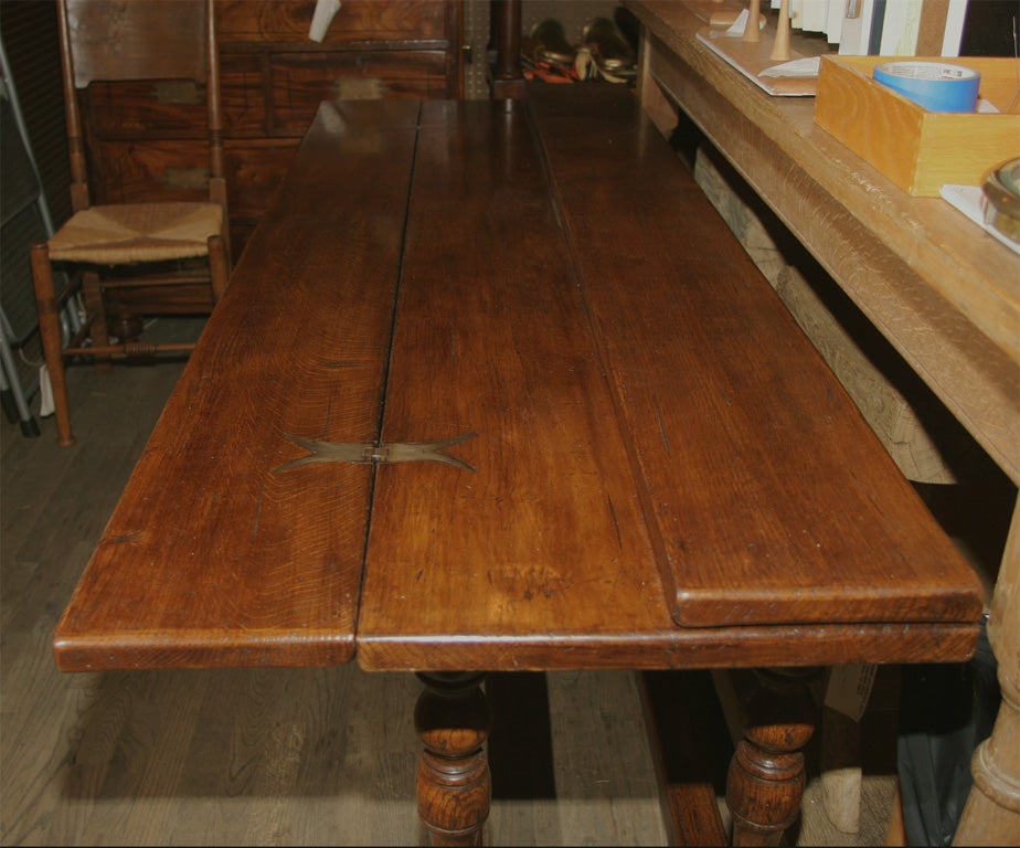 Flip Top Trestle Table at 1stDibs