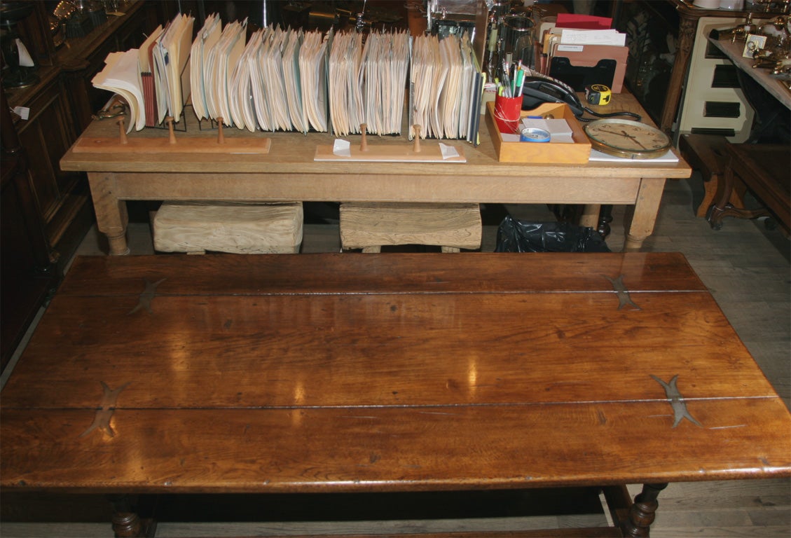 Flip Top Trestle Table at 1stDibs