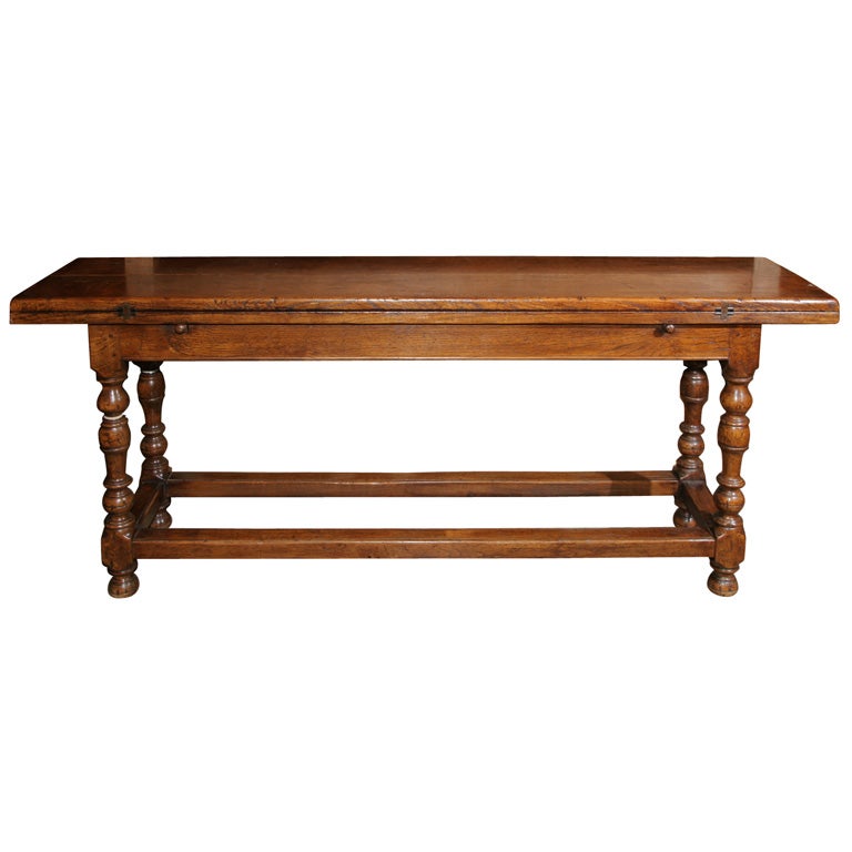 Flip Top Trestle Table at 1stDibs