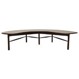 A Greta Grossman 
C
 Shaped Wooden Coffee Table for Glenn.