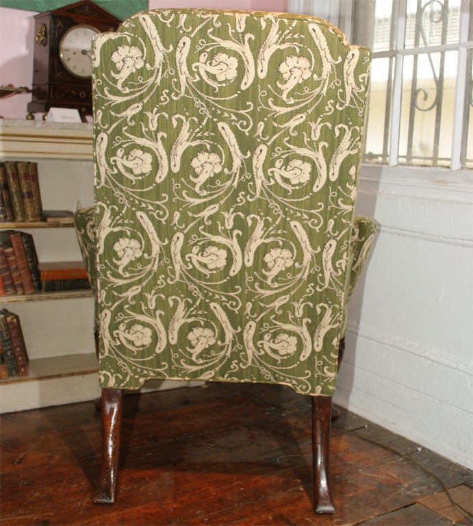 queen anne wing chair