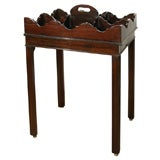 Antique George III Mahogany Bottle Carrier on a Concertina Folding Stand. Circa, 1760