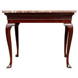 Antique Queen Anne Marble Top Table
