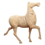 Hand Carved Rough Hewn Horse in Elm