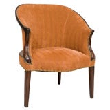 Antique A George III Period Mahogany Tub Chair