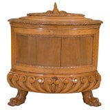 Italian Renaissance Style Walnut Wine Cooler Antique Italian Renaissance Style Walnut Wine Cooler