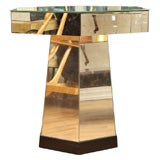 Hexagonal mirrored table