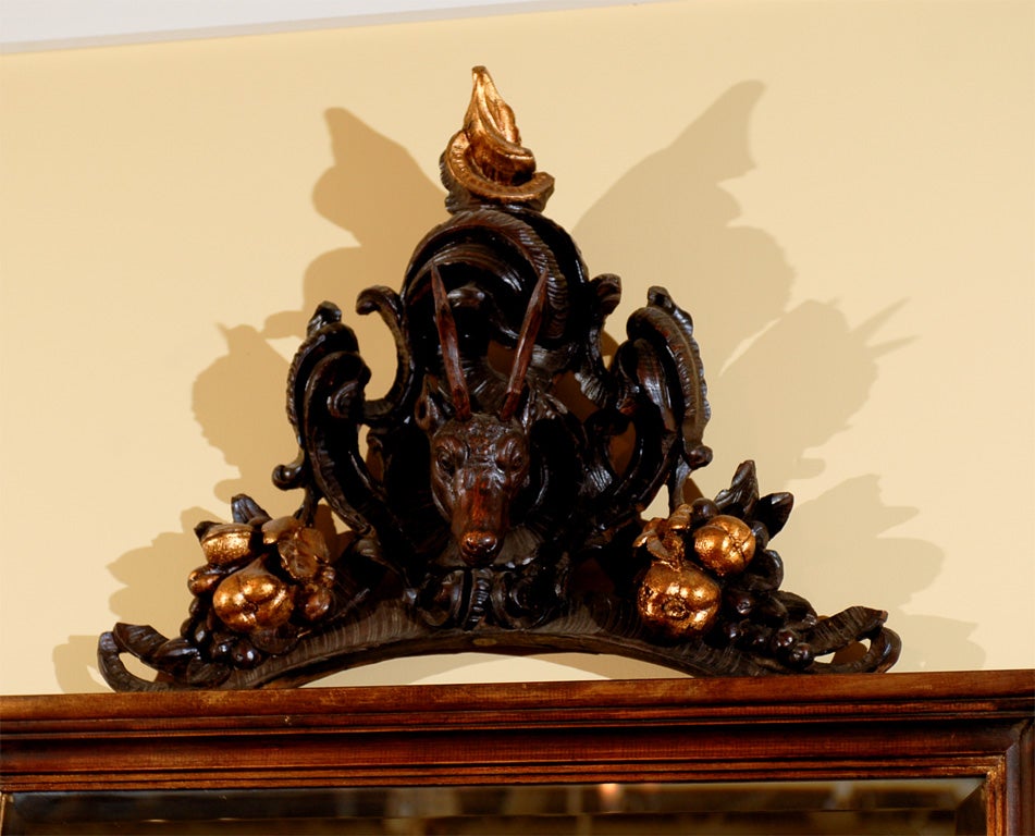 Deer Head Carving Mirror 1