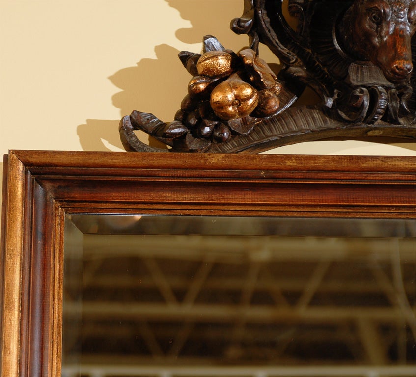 Deer Head Carving Mirror 2