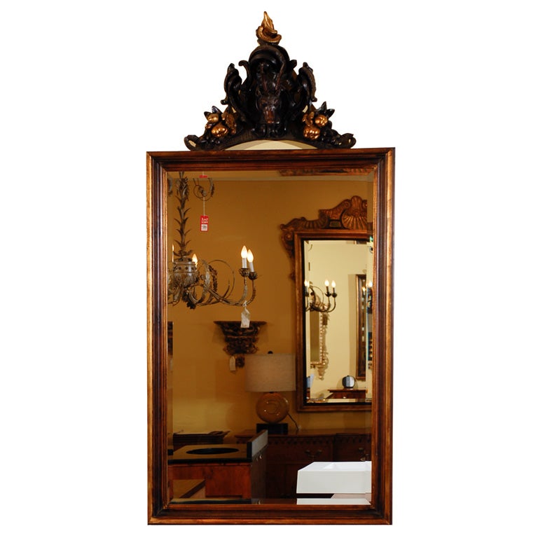 Deer Head Carving Mirror