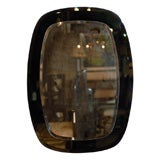Mid Century Modern Mirror on Glass - Smoke