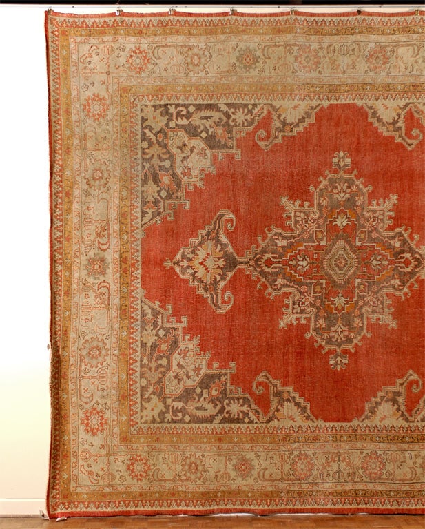 Antique Oushak rug / carpet