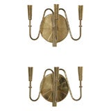 Pair Parzinger 3 Arm Sconces