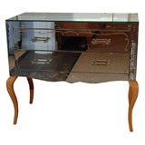 French  2 drawer mirrored commode, circa 1940