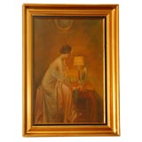 Oil Painting of Woman at Dressing Table