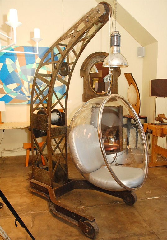 1930s Crane with Bubble Chair