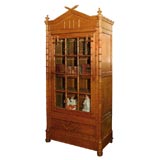 French Faux bamboo Biblioteque