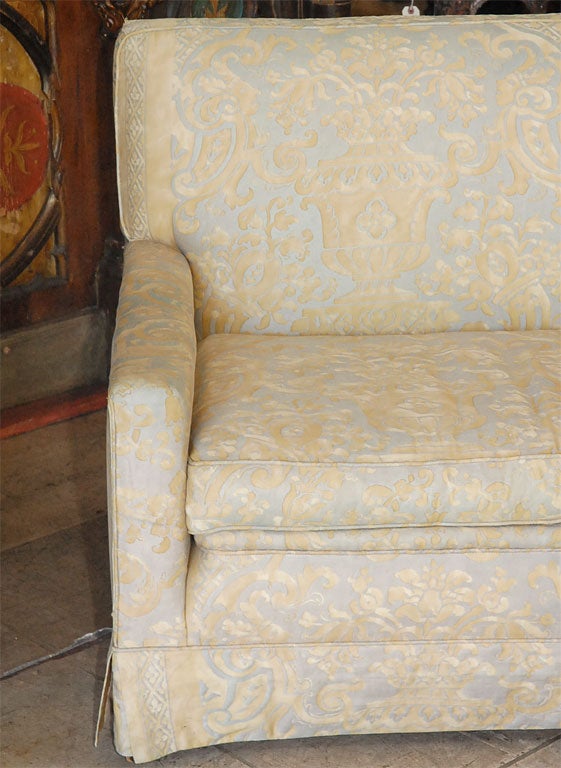 Italian Fortuny Upholstered Sofa 